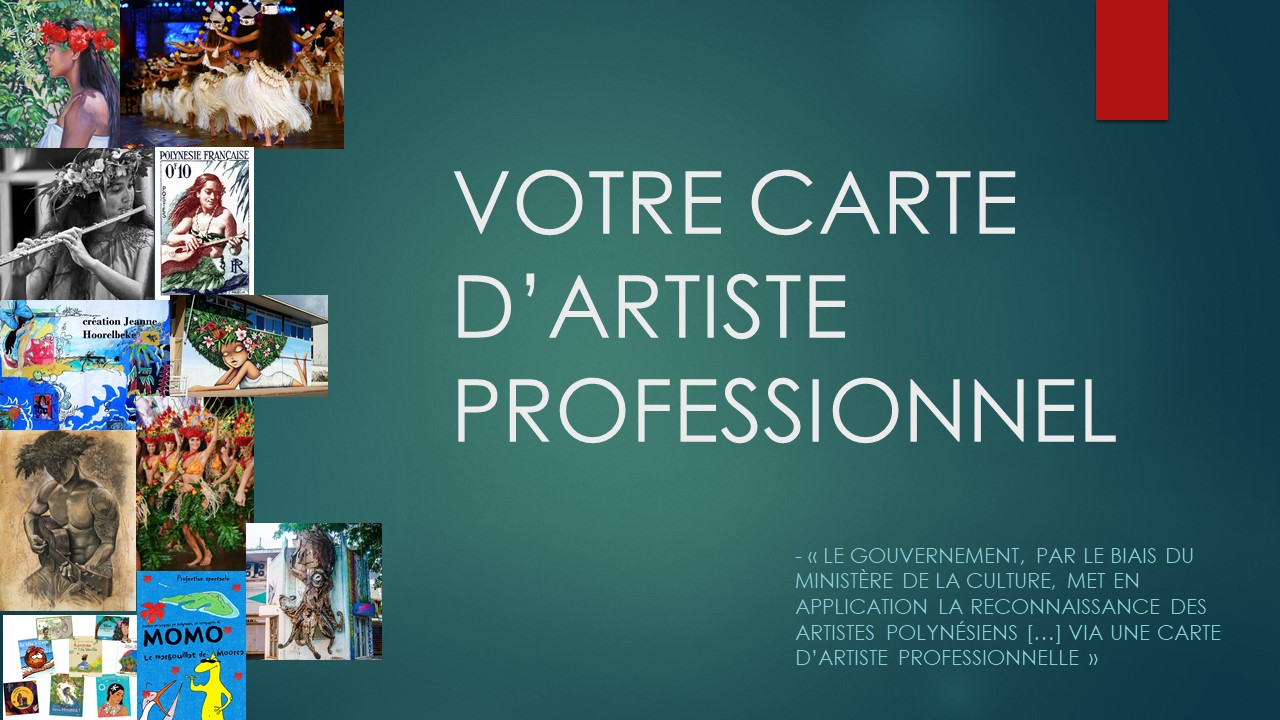 CARTE D'ARTISTE PRO